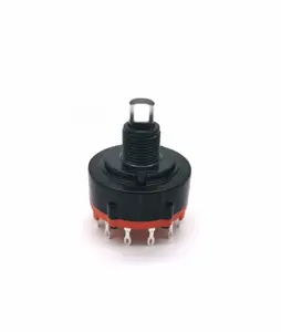 SR26 26mm 8 Position Rotary Band Switch For Audio And Mixer Console Equipment