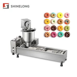 التجاري آلة وجبات خفيفة دونات صانع التلقائي ماكينة إعداد حلوى الدوناتس الصغيرة دونات المقلاة آلة