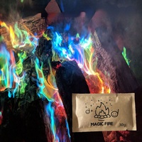 Accessoire de magicien de couleur, feu de joie, cheminée, Patio, jouet, fournitures de fête, usine en gros, flammes mystique professionnelles, poudre de feu magique