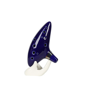 Wholesale Ocarina 12 Hole Ceramic Ocarinas with Songbook Bag Display Stand <b>Musical</b> Instrument for Beginner - Product Image 1