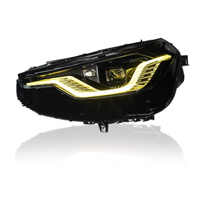 Ensemble de phares LED DRL pour BMW Série 2 Coupé G42 <span class=keywords><strong>2022</strong></span>-2026, boîtier <span class=keywords><strong>noir</strong></span>, projecteur à double faisceau, lampe avant de rechange - Product Image 1