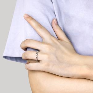 Argent sterling en gros pour la fabrication de bagues, bague creuse, bague en argent pour femmes - Product Image 6