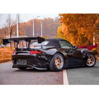 Kit carrosserie en fibre de carbone pour Mazda MX5 ND, MX5 amélioré au style Rocket, passages de roues larges, spoiler avant, diffuseur