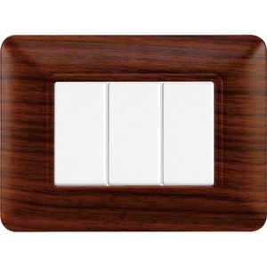 Juego de 3 interruptores de pared Gloca con placa de plástico, fácil instalación para Matix - Product Image 4