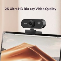 USB HD Bilgisayar Kamerası 1080P/2K Ağ Canlı Yayın Kamerası Sürücüsüz, Dahili Mikrofonlu ve Otomatik Odaklamalı Dizüstü Bilgisayar Web Kamerası 4K Kamera