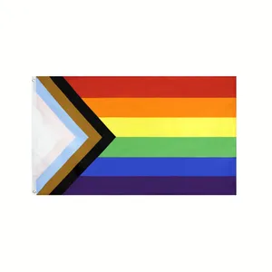 Bendera pelangi poliester 3x5 Gay Pride Lesbian Peace Flag pride bendera