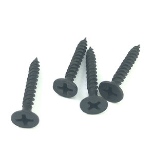 Vis à cloison sèche en acier au carbone phosphaté noir, filetage grossier 3,5 mm, pour montants en bois, directement de l'usine - Product Image 1