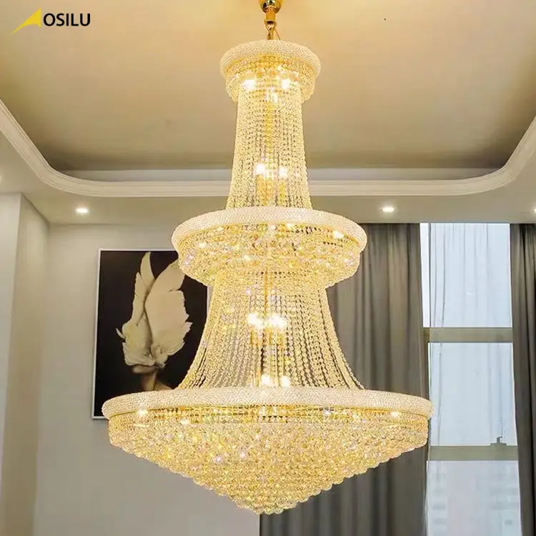 Lustre grande decoração interna personalizado, alta qualidade, hotel, vila, tradicional, cristal e14