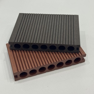 Grooved Round Hollow Dual-design WPC Normal Decking <strong>Floor</strong> WPC Exterior <strong>Floor</strong> Covering for <strong>Terrace</strong> Patio - Product Image 2