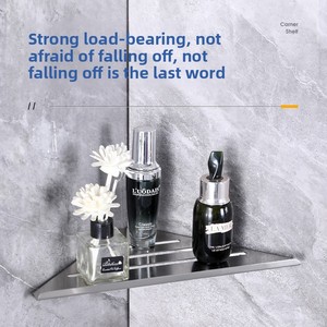 Étagère d'angle murale triangulaire en acier inoxydable <span class=keywords><strong>pour</strong></span> cuisine moderne, étanche et écologique, idéale <span class=keywords><strong>pour</strong></span> salle de bain d'hôtel et <span class=keywords><strong>douche</strong></span> - Product Image 3