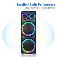 Altavoz Exterior de 12 Pulgadas GD-2128, Micrófono Inalámbrico, Altavoz de Alta Potencia de 100 W