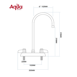 Grifo Mezclador Contemporáneo de Doble Orificio y Doble Temperatura para Cocina/Baño, Grifo Clásico de Agua Fría y Caliente para Hoteles, Hogares y Comercios - Product Image 2