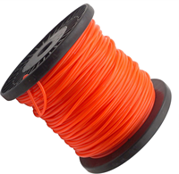 0.95 pouces coupe-herbe bobine ligne chaîne coupe ligne en nylon fil d'acier noyau débroussailleuse ligne