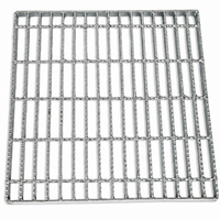 Grille en acier galvanisé à chaud antidérapante pour couverture de drainage de passerelle métallique pour la construction