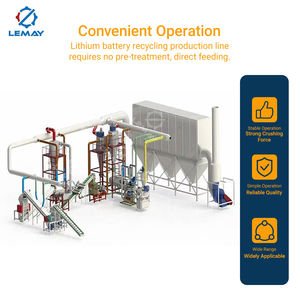 Fábrica profesional 1800 kg/h Horno de carbonización Máquina de reciclaje de batería de litio residual completamente automatizada Ambientalmente - Product Image 5