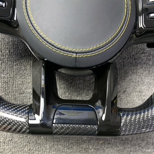 Volant en fibre de carbone demi-perforé personnalisé pour <span class=keywords><strong>mercedes</strong></span>-benz W204 W205 W166 W212 W220 W221 W222 C117 C43 C63 - Product Image 4