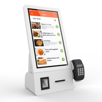 Nuevo Diseño de Kiosco de Autoservicio Sin Contacto de 21.5 Pulgadas para Pedidos de Comida Rápida en Restaurantes, Máquina de Pago con Pantalla Táctil