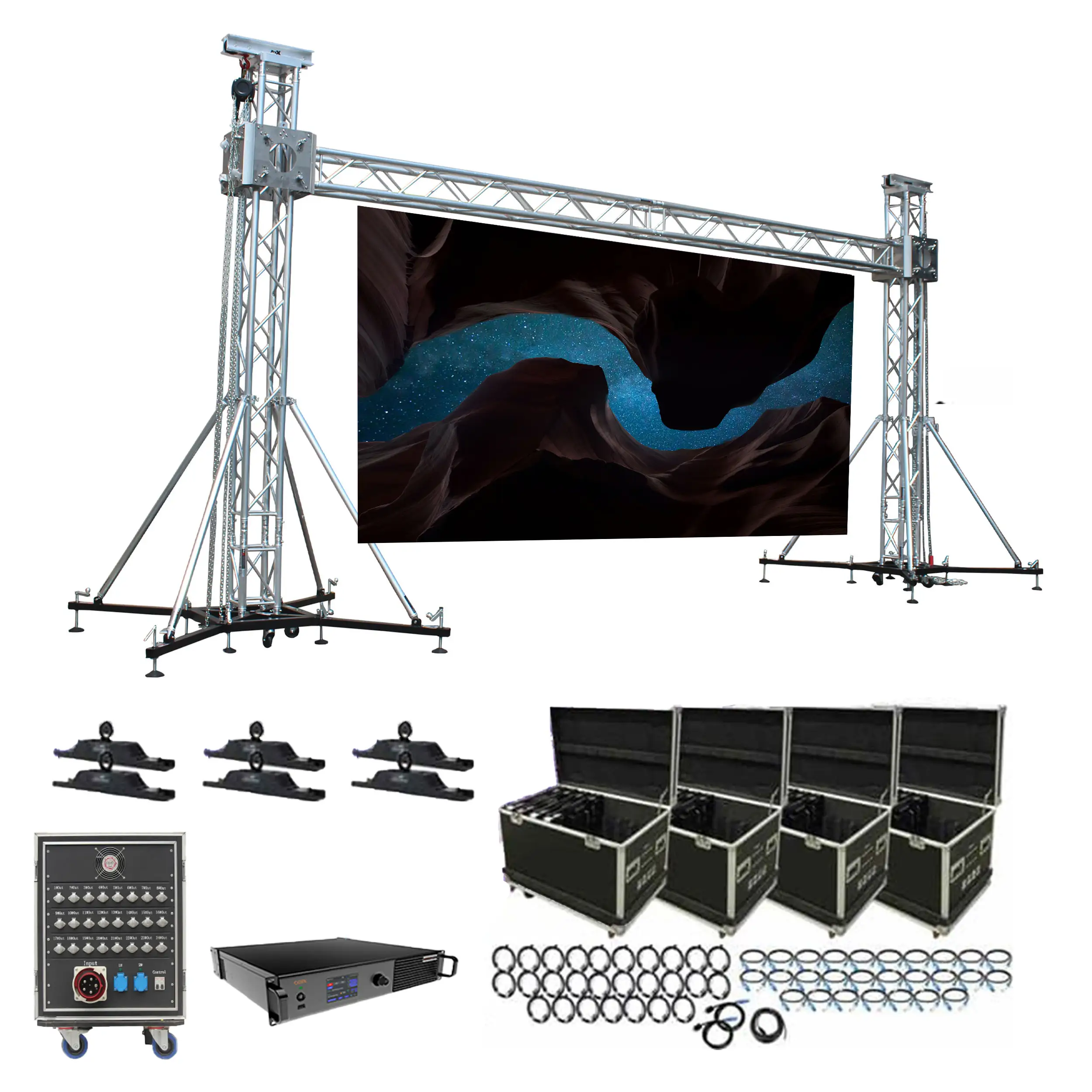 Ledseer 3X3 Video Wall 3X5 Club Screen Pitch 3.9 Pantallas Led P 3.91Outdoor