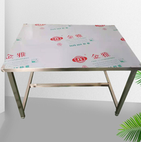 Vente directe du fabricant, établi en acier inoxydable pour salle blanche, durable, table d'emballage en acier inoxydable commercial