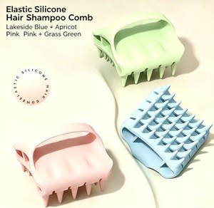 Brosse à cheveux en silicone souple, masseur de cuir chevelu pour cheveux mouillés, nettoyage en profondeur respectueux des cheveux, peigne anti-démangeaisons pour la croissance des cheveux - Product Image 5
