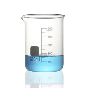 50mL 100mL 250mL Glass Graduated Science Beaker Set Glass Measuring Low Form Beakers