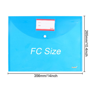 Foska A4 FC formato impermeabile e resistente all'abrasione <span class=keywords><strong>buste</strong></span> in <span class=keywords><strong>plastica</strong></span> PP in poli <span class=keywords><strong>buste</strong></span> con chiusura sicura e tasca per etichette - Product Image 3