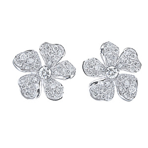 Orecchini a Perno con Fiore per Donne, Accessorio per Orecchie Semplice e alla Moda per Uso Quotidiano - Product Image 4