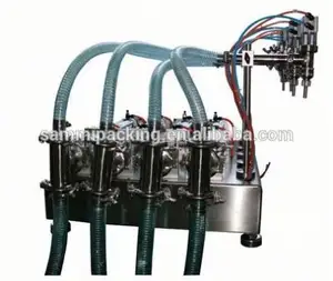 CE certificate water bottle filler 4 heads semi automatic liquid filling machine for 30ml to 300ml