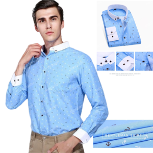 <span class=keywords><strong>Camicia</strong></span> da <span class=keywords><strong>Uomo</strong></span> <span class=keywords><strong>Slim</strong></span> <span class=keywords><strong>Fit</strong></span> <span class=keywords><strong>a</strong></span> Maniche Lunghe Stampata <span class=keywords><strong>a</strong></span> Quadri Casual Stampa Floreale Versatile per la Primavera Nuova Stagione Chemise Homme - Product Image 6
