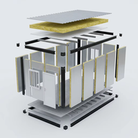 Casas Modulares de Contenedores de 20 y 40 pies para Proyectos de Construcción, Dormitorios de Trabajo, Edificios de Oficinas, Uso en Villas - Diseño Moderno y Transpirable