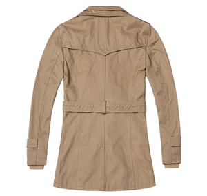 <span class=keywords><strong>Trench</strong></span> da <span class=keywords><strong>uomo</strong></span> con cintura aderente in cotone misto saia - Product Image 2