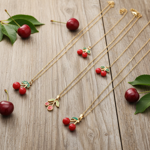 <span class=keywords><strong>Collana</strong></span> XUPING Gioielli Moda Farfalla <span class=keywords><strong>Coccinella</strong></span> Frutta in Acciaio Inossidabile, con Deliziose Ciliegie e Fragole Rosse per Bambine, Ragazze e Donne - Product Image 1