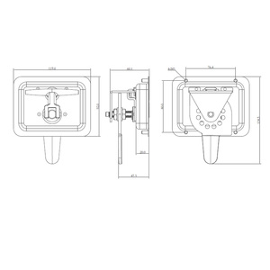 Cerradura de compresión con manija en T plegable de acero inoxidable para caja de herramientas - Product Image 6