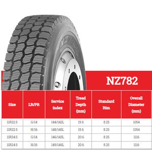 NZ782 11R22.5 11R24.5 Truck Tires with Strong <b>Biting</b> Edges Guarantee Traction - Product Image 3
