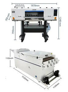 Imprimante DTF 60cm Impresora Machine d'impression DTF pour transfert de chaleur de film de t-shirt 4 têtes I3200 - Product Image 4