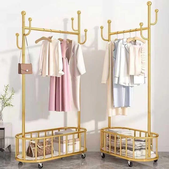 Household Multifunctional Clothing Display Rack and Shelf, Bedroom ...