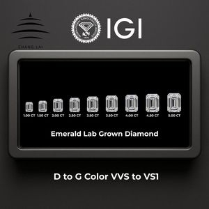 ต่างหู Vvs1 VS1นานาชาติ Chang Lai ออกแบบได้ตามต้องการ Vs1-vvs2มรกตทรงห้องแล็บสร้างเพชรตามต้องการ - Product Image 2