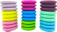 Anneau de dentition en Silicone rond sans Bpa pour bébé, collier d'allaitement, pendentif de perles, soulage la douleur, 10 pièces