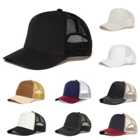 Casquette Trucker en Coton Sergé pour Homme, 5 Panneaux, Visière Courbe, Logo Brodé, Maille Respirante, Gorras