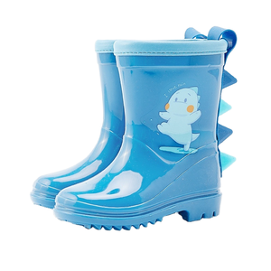 Botas de Lluvia para Niños al por Mayor, Diseño de Dinosaurio, Suaves y Cómodas, Zapatos Azules para Exteriores para Niños - Product Image 1