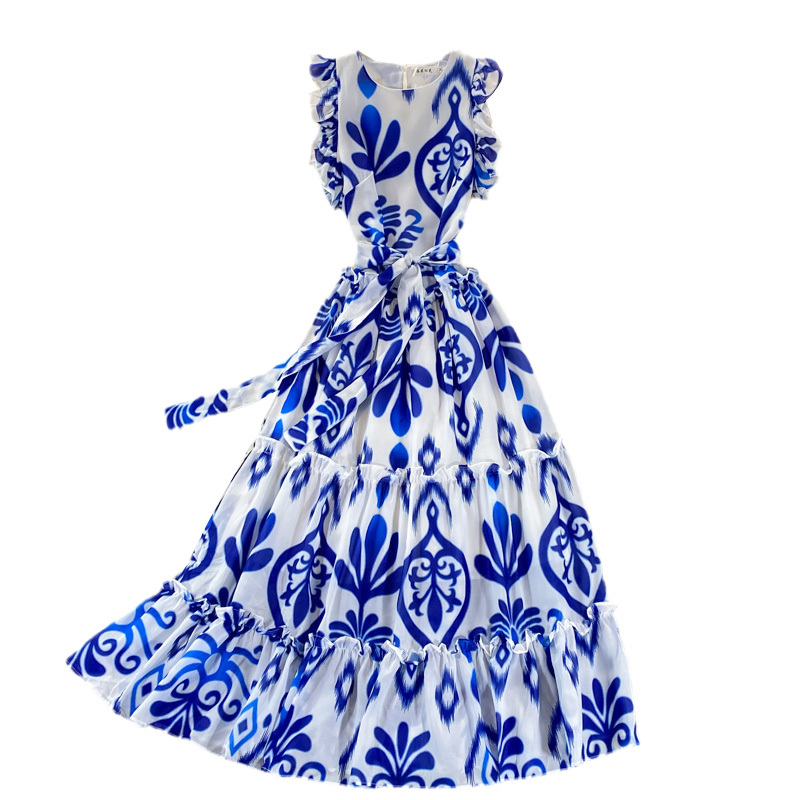 cuyana denim dress Cleobella - Whitney Select Size:46 This midi dress features YGroup_swing-mini-dress Faux Wrap Split Sleeve