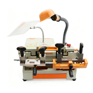 Duplicadora de Llaves Multifuncional de Doble Cabezal WenXing 100F, Máquina Eléctrica Universal de Alta Precisión para Copiar Llaves Metálicas, Color Naranja - Product Image 3