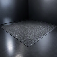 Tapis de protection du sol en PE haute résistance - Capacité de charge de 150 tonnes, résistant aux UV, épaisseur de 25 à 40 mm pour la construction et les événements