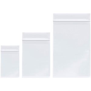 Custom Self-Sealing Reclosable LDPE <b>Zip</b> <b>Lock</b> <b>Bags</b> for Chewing Gum and Milk Clear Waterproof Eco-Friendly 2MIL Thickness - Product Image 1