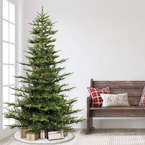 <span class=keywords><strong>Sapin</strong></span> de Noël artificiel International de 2,3 m (7,5 pi) en <span class=keywords><strong>sapin</strong></span> aspen pré-éclairé, 700 lumières claires, 1319 pointes de branches réalistes et denses, installation facile - Product Image 6