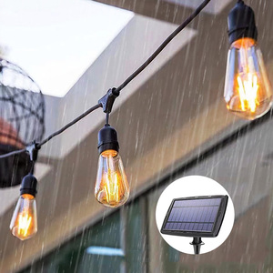 Bán buôn cắm trại chuỗi đèn năng lượng mặt trời LED không thấm nước Patio chuỗi đèn ngoài trời trang trí vòi hoa sen mưa dẫn chuỗi đèn - Product Image 2