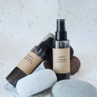 Flacon vide en plastique transparent noir pour shampoing et lotion pour animaux de compagnie, 100 ml, 200 ml, 500 ml, avec pompe