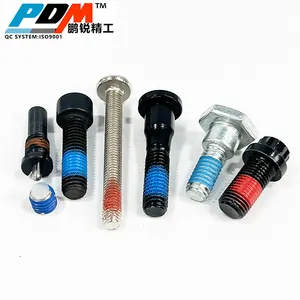 M2.5 * 8mm fio de fechamento de aço carbono, azul banhado de zinco torx drive, copo, máquina, parafusos com remendo de nylon