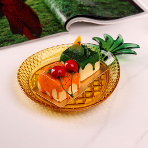 Piatto in Vetro Personalizzato a Forma di Ananas, Stoviglie Promozionali per Yogurt, Insalata, Caramelle, Frutta e Snack - Product Image 4