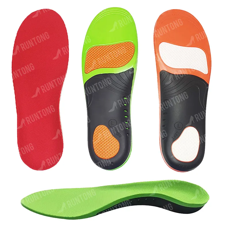 Palmilhas ortopédicas para calçados com suporte de arco de palmilha Gel Conforto para Fasciite Plantar